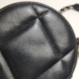 Chanel 19 Round Clutch with Chain Quilted Leather — thumbnail 17