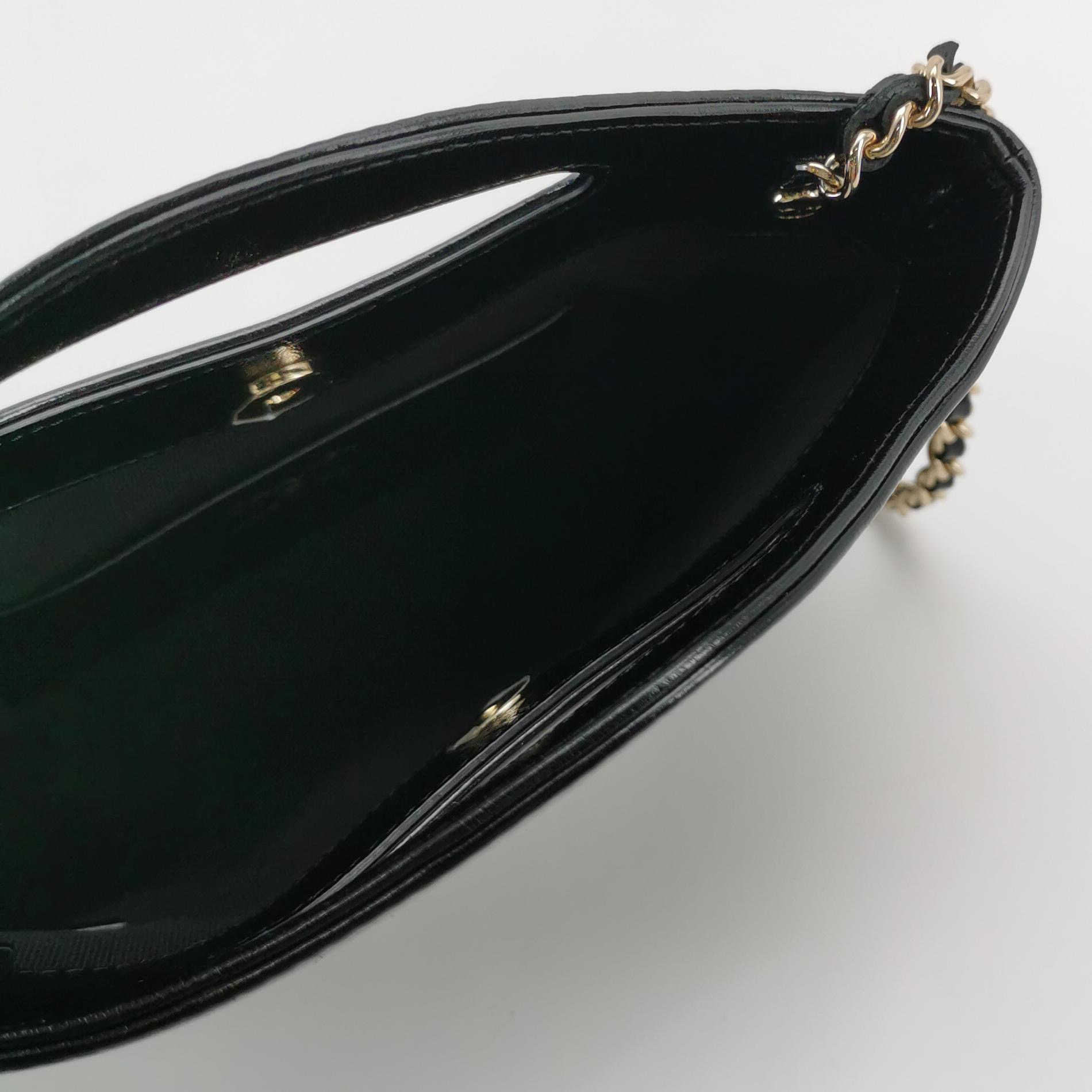 Chanel 31 Shopping Bag Clutch with Chain Quilted Shiny Crumpled Calfskin Nano — photo 6 of 11