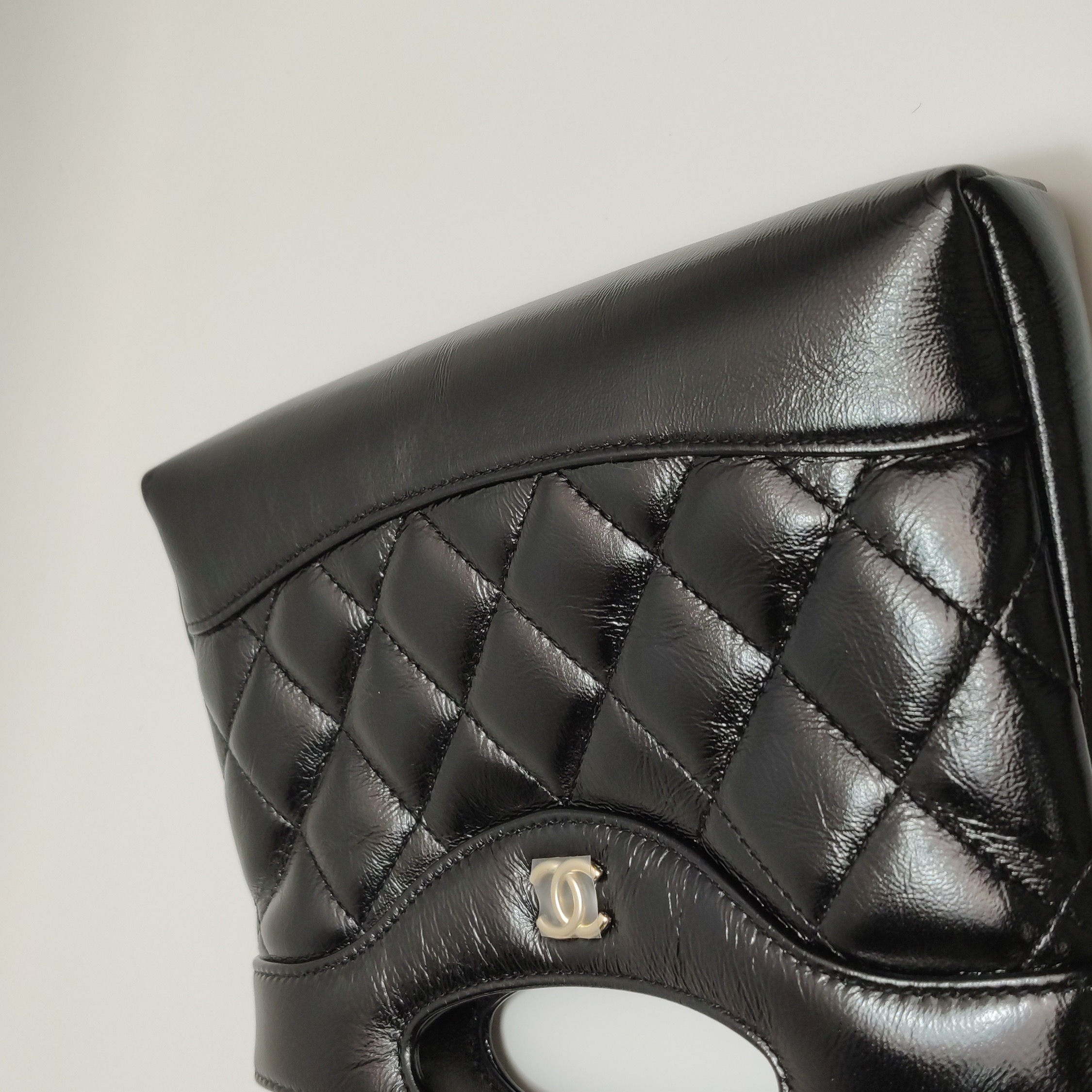 Chanel 31 Shopping Bag Clutch with Chain Quilted Shiny Crumpled Calfskin Nano — photo 11 of 11