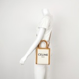 Celine Vertical Cabas Tote Canvas with Leather Mini — thumbnail 2