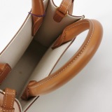 Celine Vertical Cabas Tote Canvas with Leather Mini — thumbnail 7