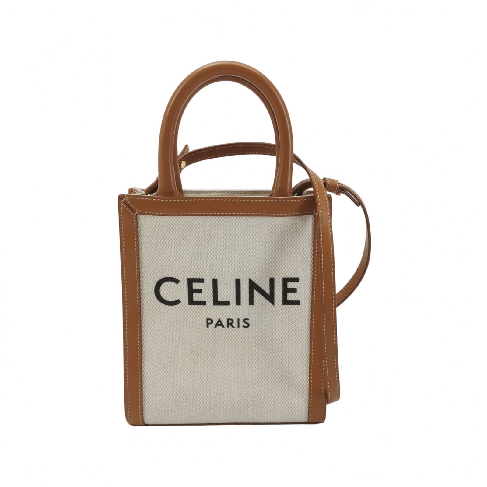 Celine Vertical Cabas Tote Canvas with Leather Mini — photo 1 of 15