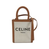 Celine Vertical Cabas Tote Canvas with Leather Mini — thumbnail 1