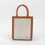 Celine Vertical Cabas Tote Canvas with Leather Mini — thumbnail 3