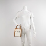 Celine Vertical Cabas Tote Canvas with Leather Mini — thumbnail 2