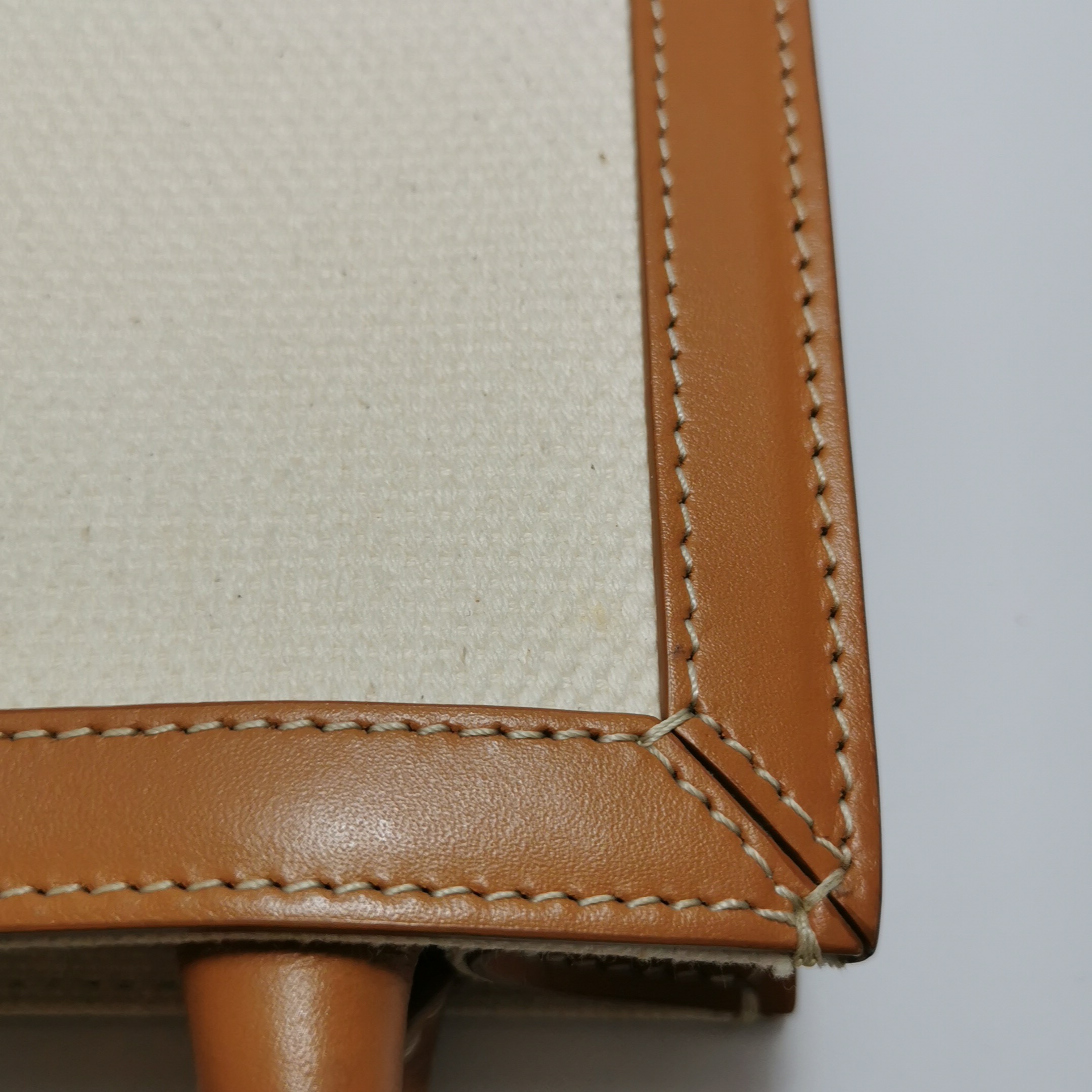 Celine Vertical Cabas Tote Canvas with Leather Mini — photo 10 of 14