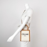 Celine Vertical Cabas Tote Canvas with Leather Mini — thumbnail 2