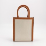 Celine Vertical Cabas Tote Canvas with Leather Mini — thumbnail 3