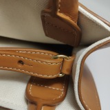 Celine Vertical Cabas Tote Canvas with Leather Mini — thumbnail 8