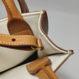Celine Vertical Cabas Tote Canvas with Leather Mini — thumbnail 9