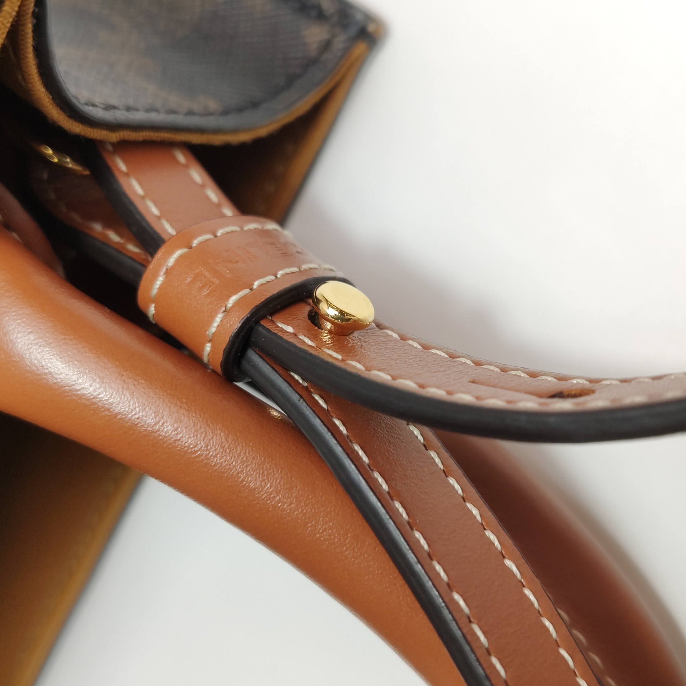 Celine Vertical Cabas Tote Triomphe Coated Canvas Mini — photo 12 of 14