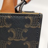 Celine Vertical Cabas Tote Triomphe Coated Canvas Mini — thumbnail 10