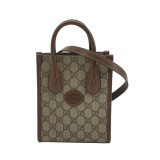 Gucci Interlocking G Patch Tote GG Coated Canvas Mini — thumbnail 1