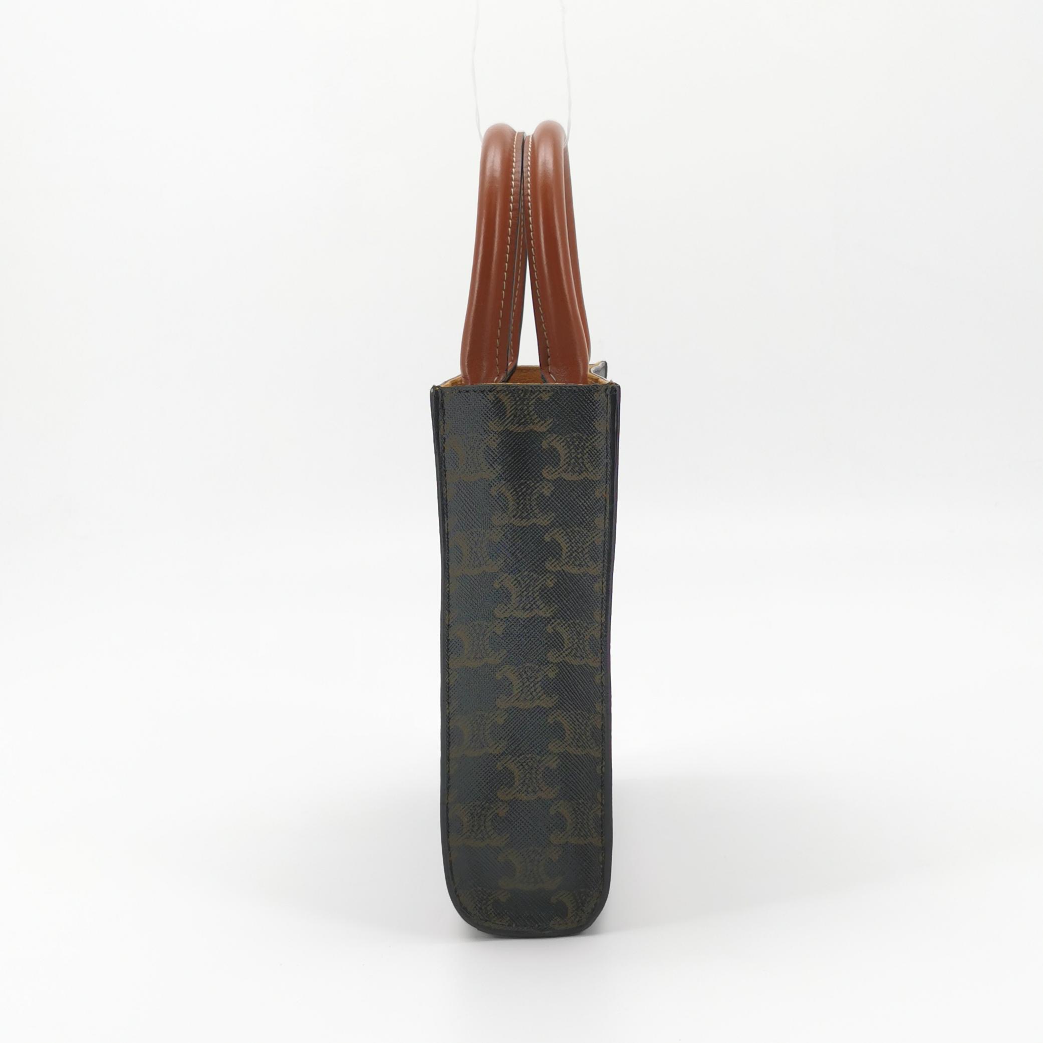 Celine Vertical Cabas Tote Triomphe Coated Canvas Mini — photo 4 of 12