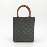 Celine Vertical Cabas Tote Triomphe Coated Canvas Mini — thumbnail 3