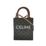 Celine Vertical Cabas Tote Triomphe Coated Canvas Mini — thumbnail 1