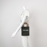 Celine Vertical Cabas Tote Triomphe Coated Canvas Mini — thumbnail 2