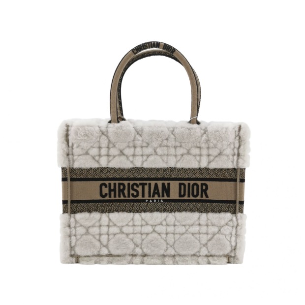 Christian Dior Book Tote Embroidered Canvas Medium — pre-owned, Vierlot