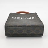 Celine Vertical Cabas Tote Triomphe Coated Canvas Mini — thumbnail 6