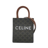 Celine Vertical Cabas Tote Triomphe Coated Canvas Mini — thumbnail 1