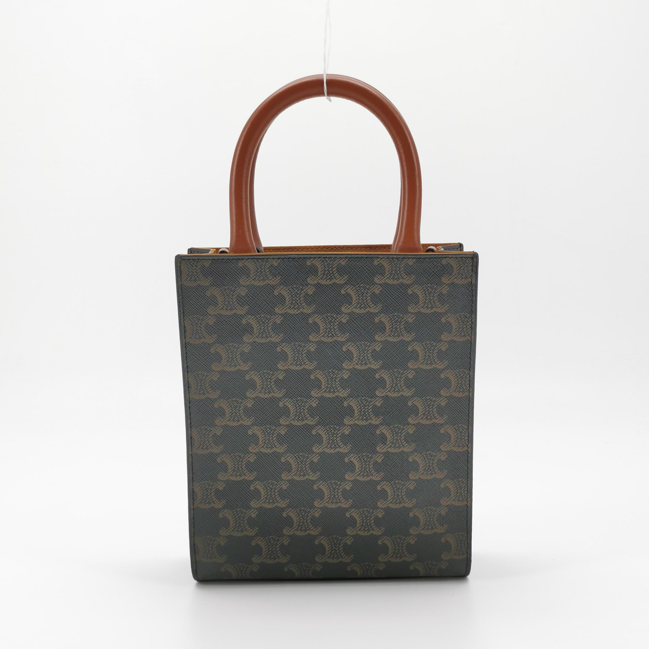 Celine Vertical Cabas Tote Triomphe Coated Canvas Mini — photo 3 of 16
