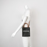 Celine Vertical Cabas Tote Triomphe Coated Canvas Mini — thumbnail 2