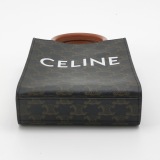 Celine Vertical Cabas Tote Triomphe Coated Canvas Mini — thumbnail 6