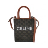 Celine Vertical Cabas Tote Triomphe Coated Canvas Mini — thumbnail 1