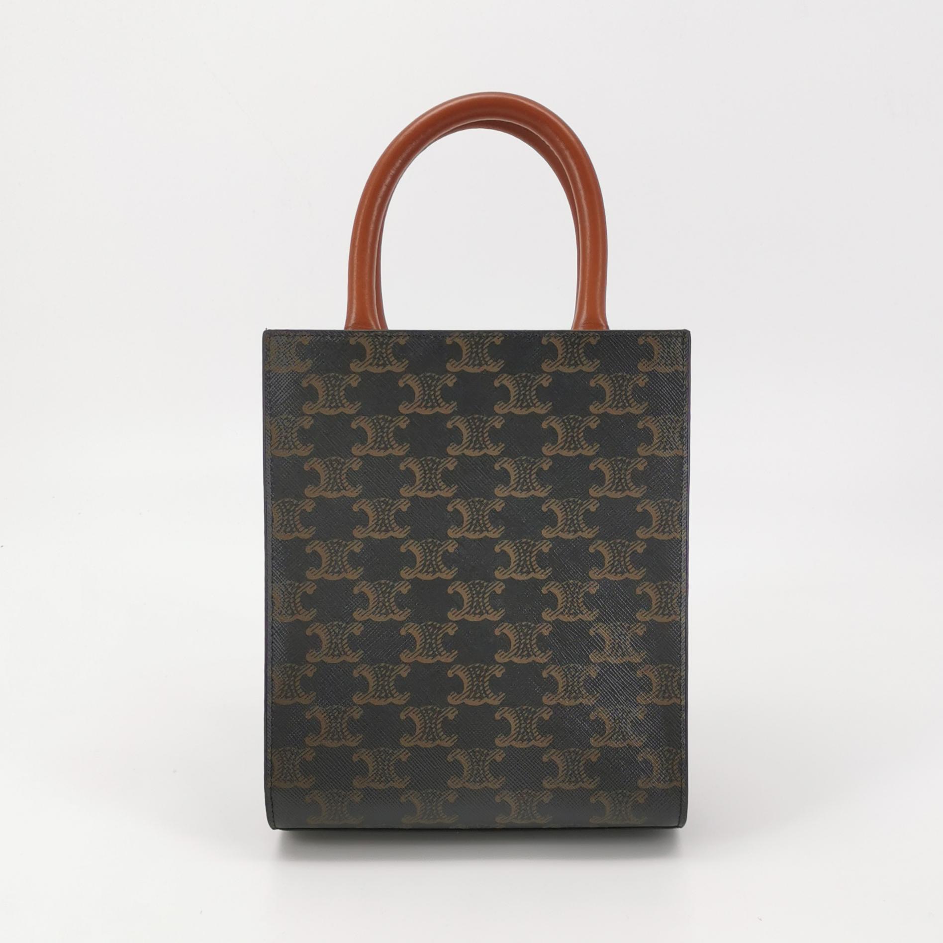 Celine Vertical Cabas Tote Triomphe Coated Canvas Mini — photo 3 of 15