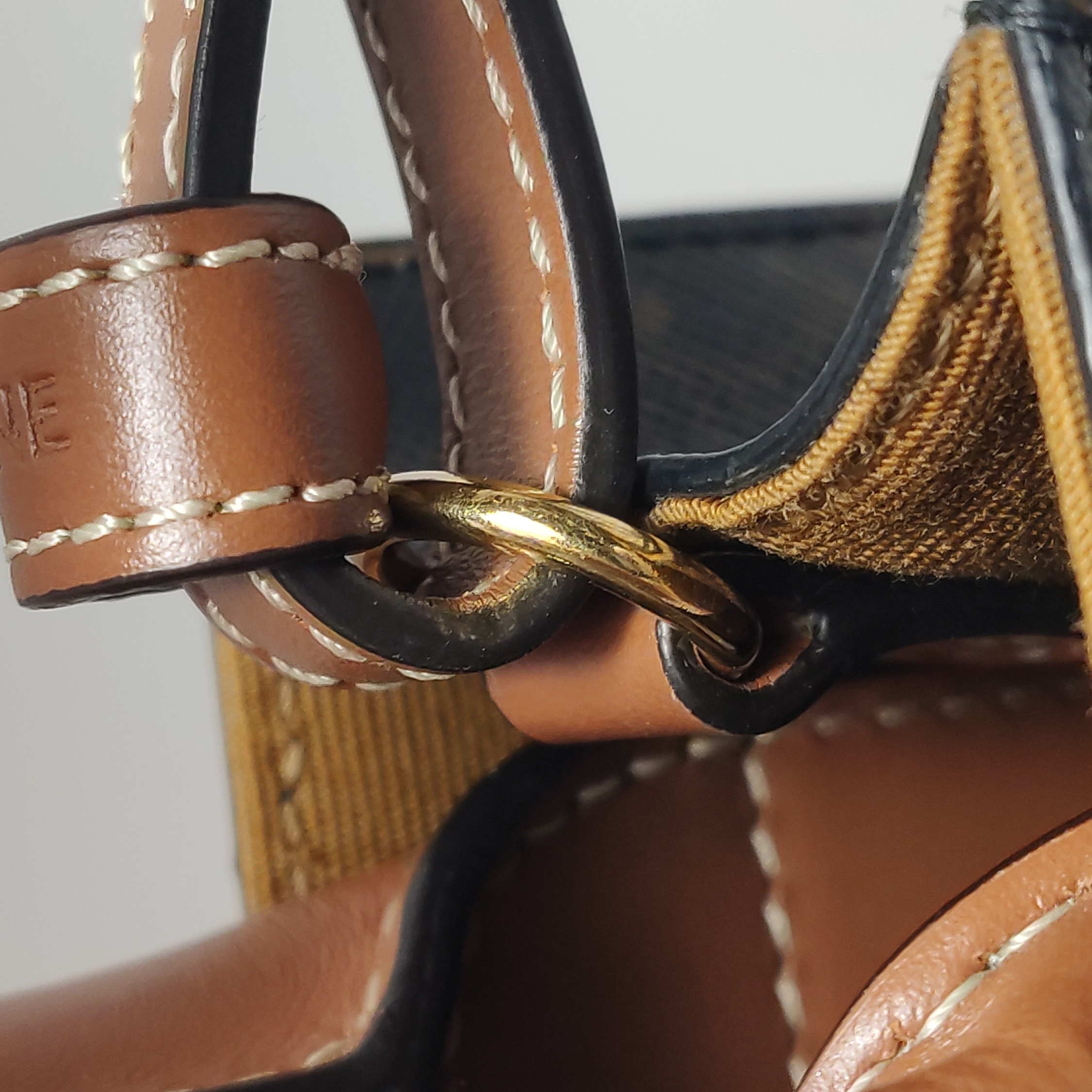 Celine Vertical Cabas Tote Triomphe Coated Canvas Mini — photo 10 of 15