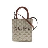 Celine Vertical Cabas Tote Triomphe Coated Canvas Mini — thumbnail 1
