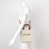 Celine Vertical Cabas Tote Triomphe Coated Canvas Mini — thumbnail 2