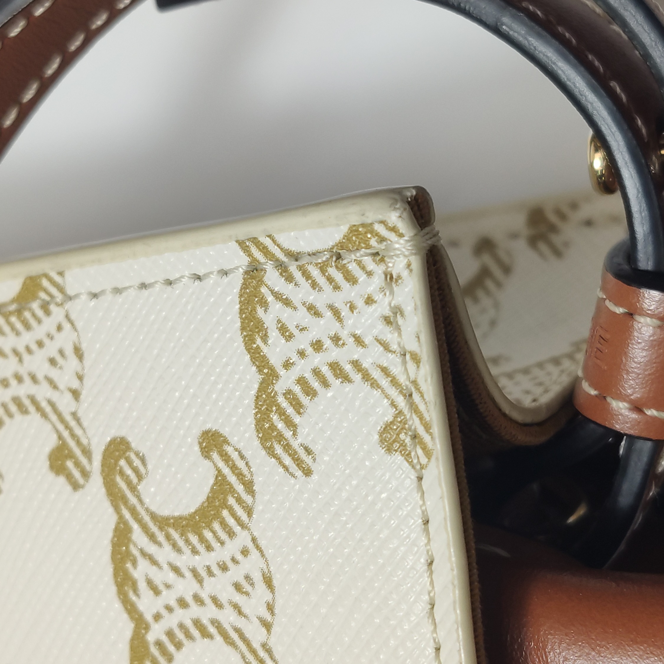 Celine Vertical Cabas Tote Triomphe Coated Canvas Mini — photo 10 of 13