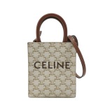Celine Vertical Cabas Tote Triomphe Coated Canvas Mini — thumbnail 1