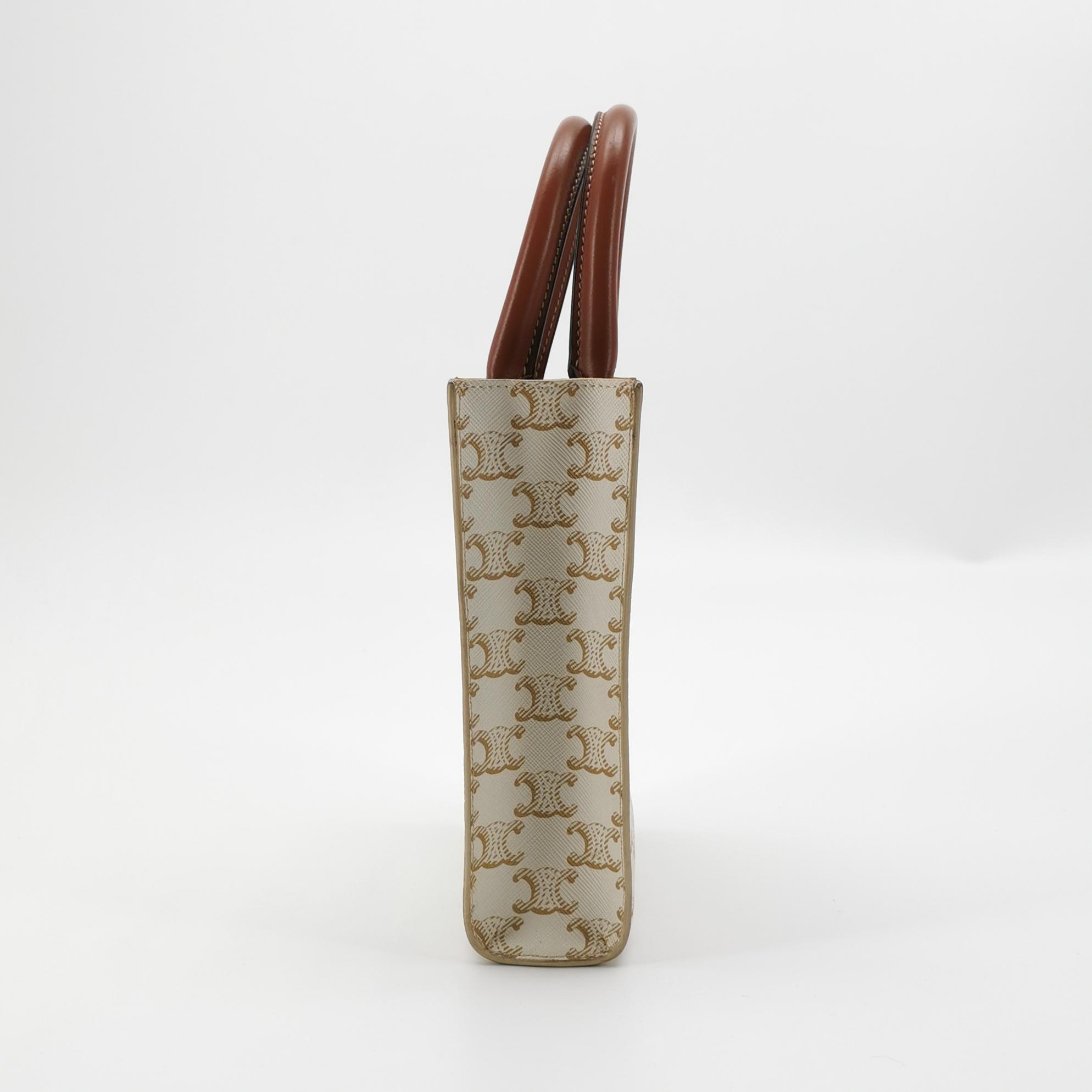 Celine Vertical Cabas Tote Triomphe Coated Canvas Mini — photo 4 of 12