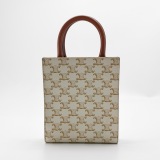 Celine Vertical Cabas Tote Triomphe Coated Canvas Mini — thumbnail 3