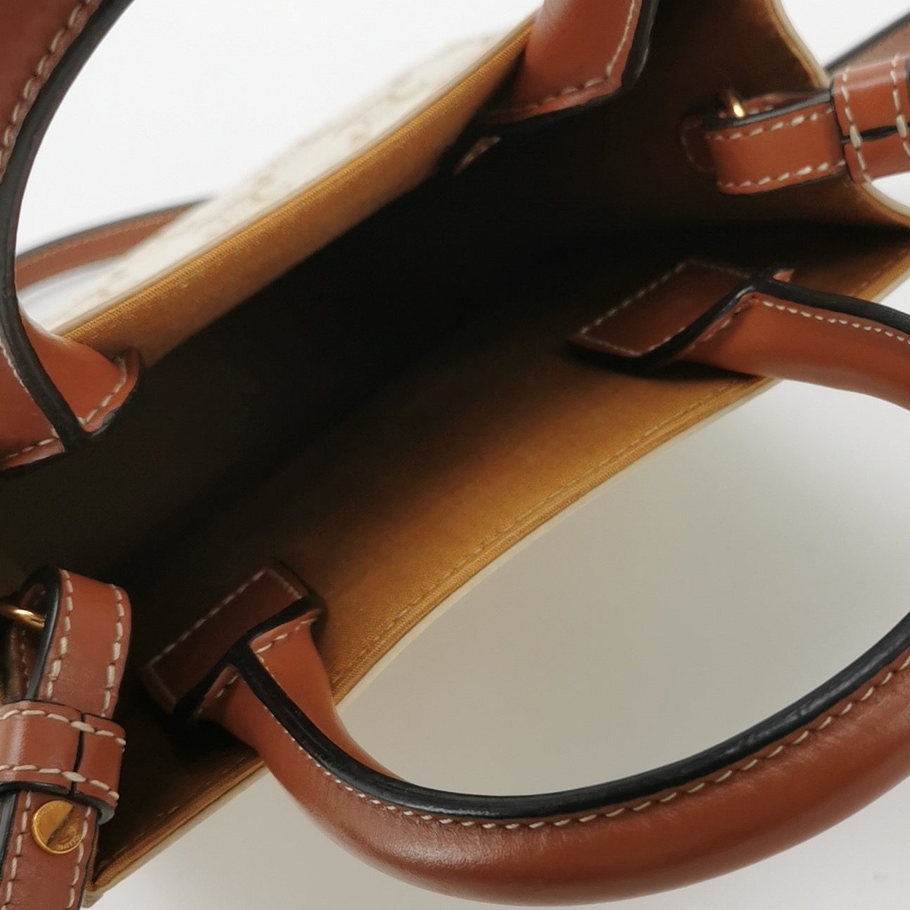 Celine Vertical Cabas Tote Triomphe Coated Canvas Mini — photo 7 of 12