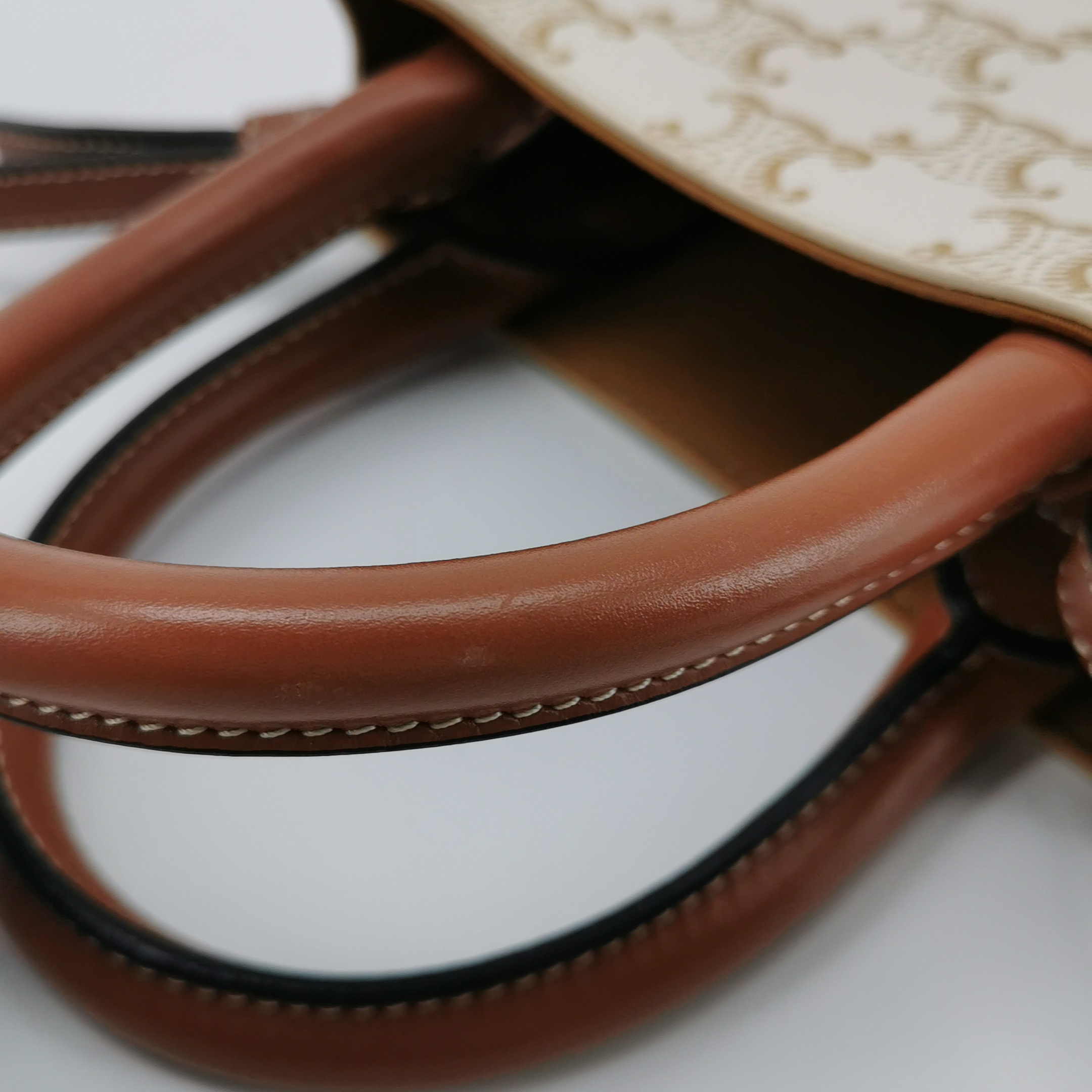 Celine Vertical Cabas Tote Triomphe Coated Canvas Mini — photo 10 of 12