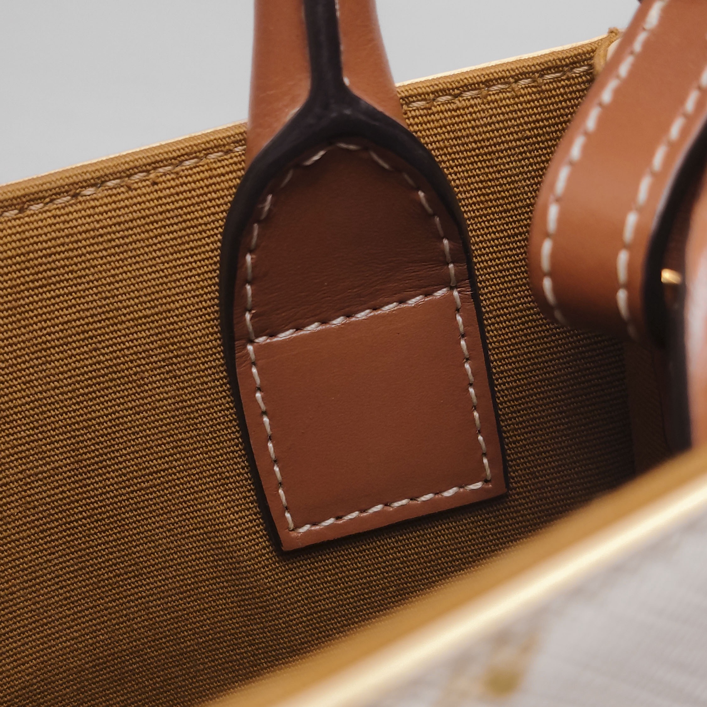 Celine Vertical Cabas Tote Triomphe Coated Canvas Mini — photo 8 of 14
