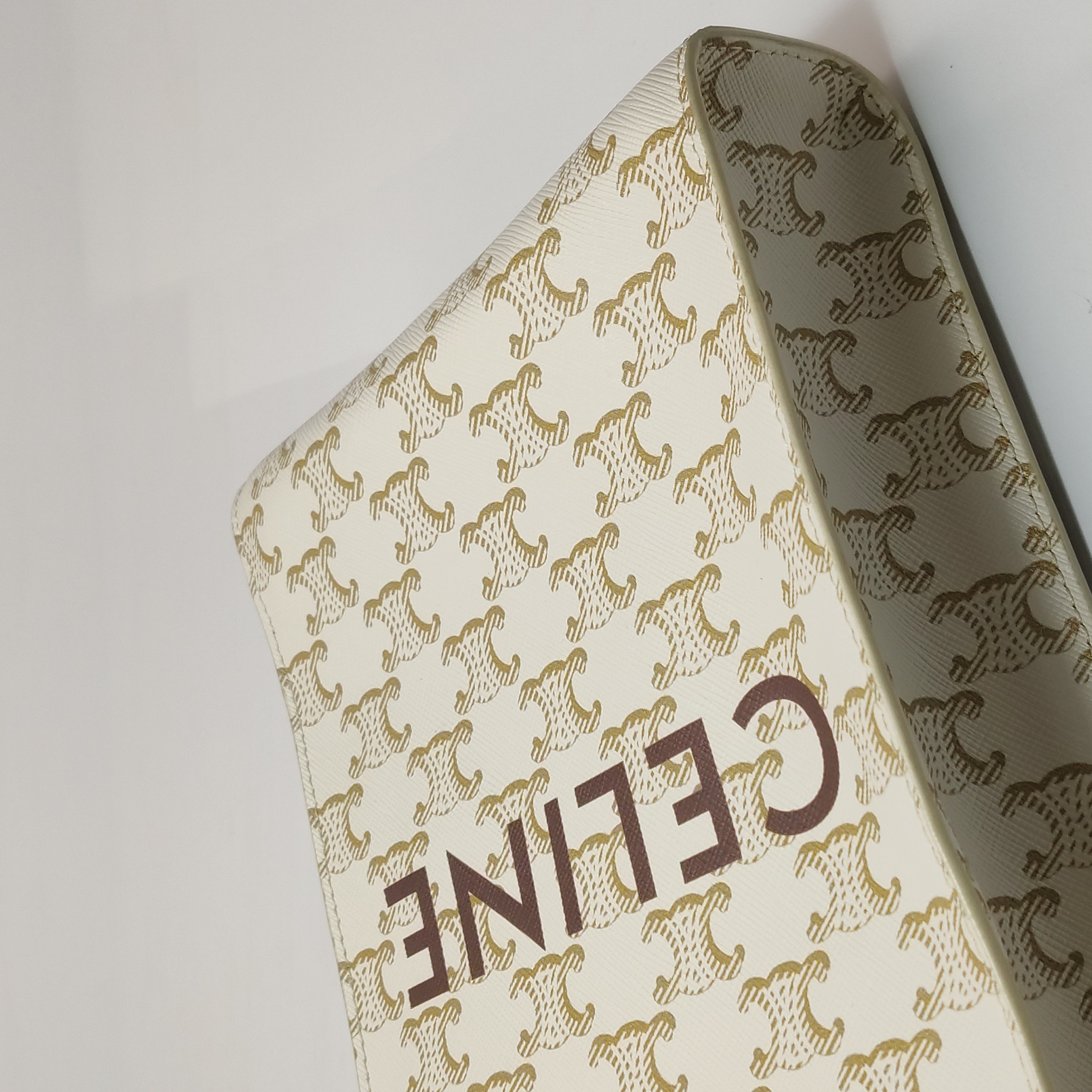 Celine Vertical Cabas Tote Triomphe Coated Canvas Mini — photo 12 of 14