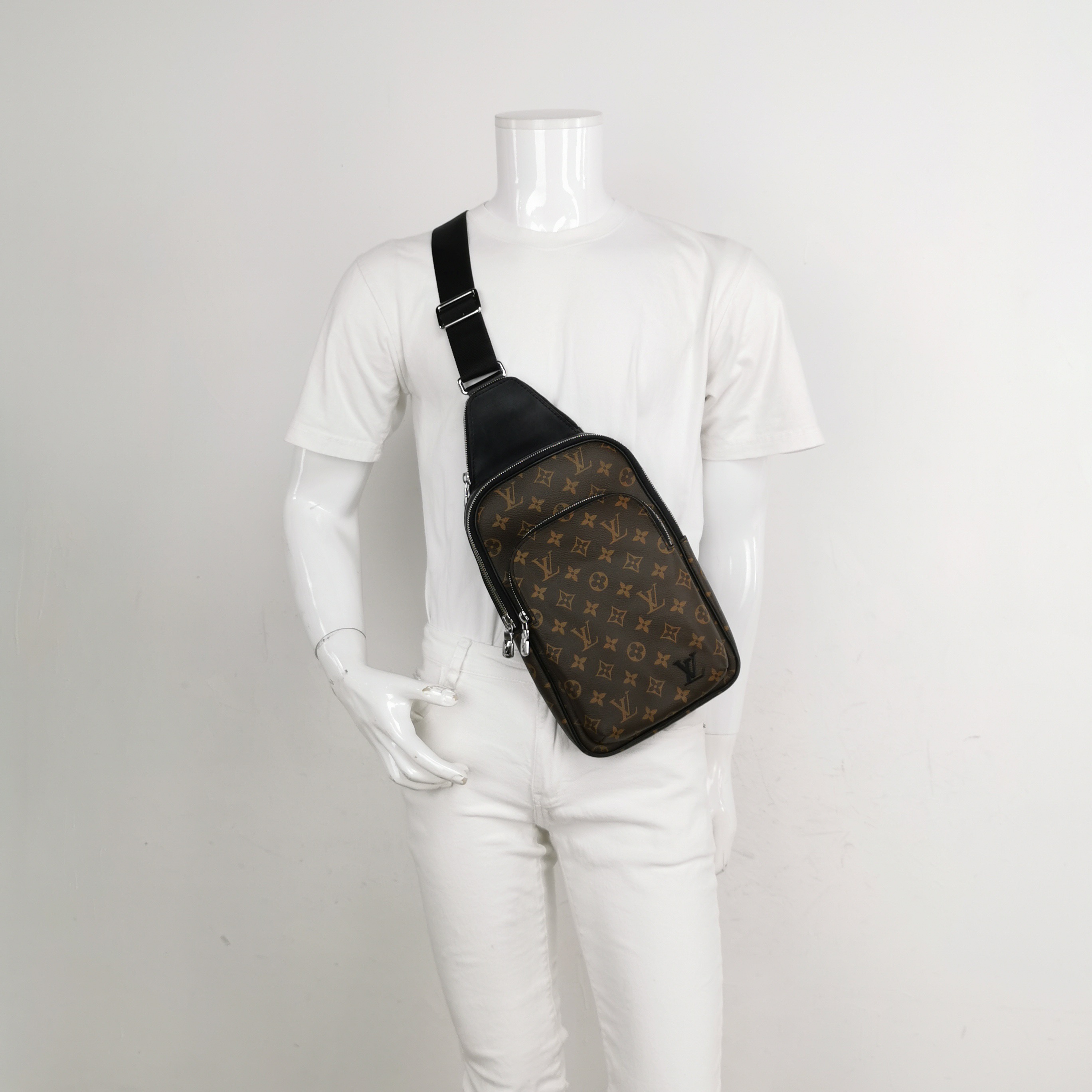 Louis Vuitton(LV) Avenue Sling Bag NM Macassar Monogram Canvas — alternate view