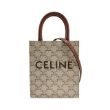 Celine Vertical Cabas Tote Triomphe Coated Canvas Mini — thumbnail 1