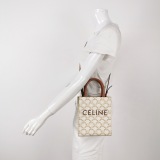 Celine Vertical Cabas Tote Triomphe Coated Canvas Mini — thumbnail 2
