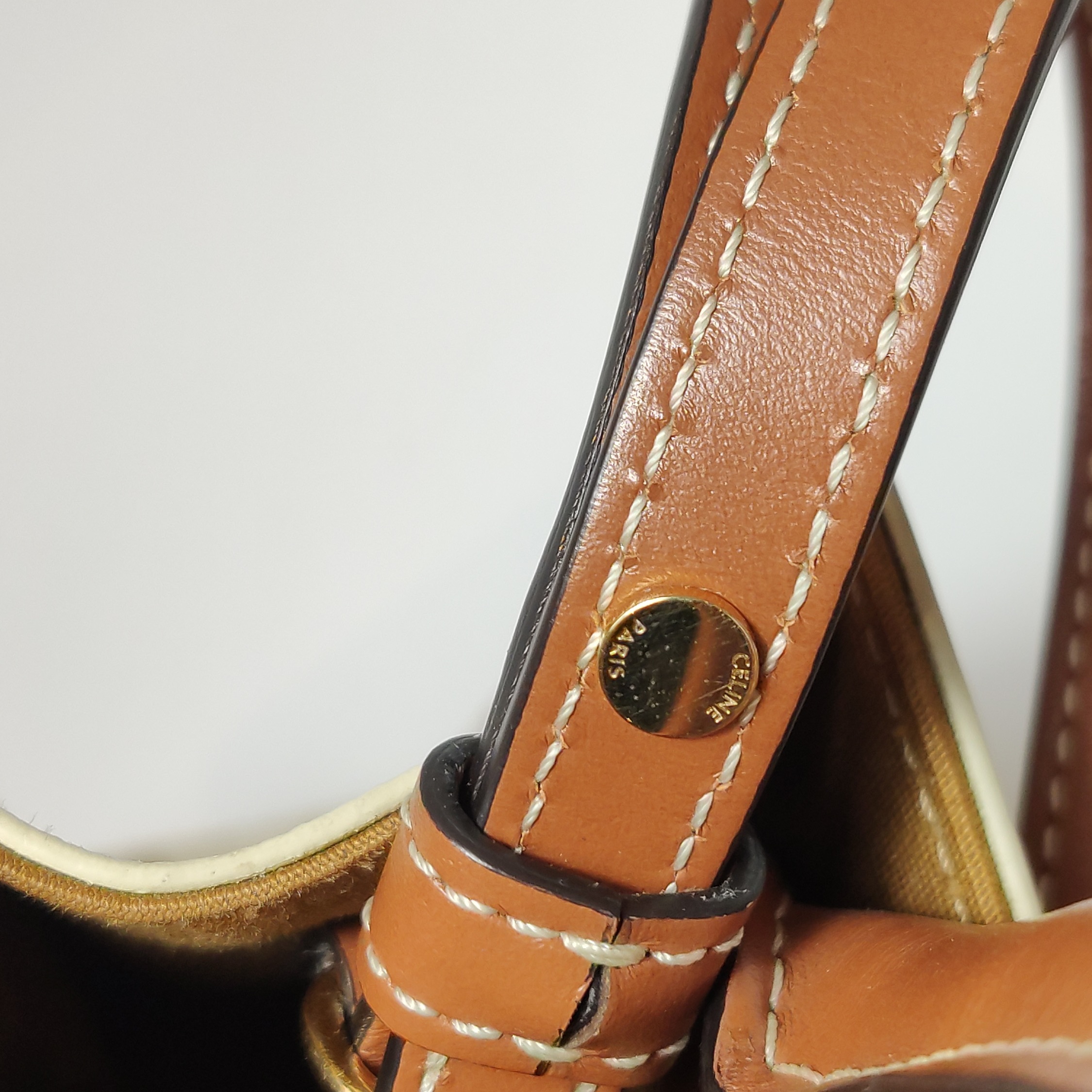 Celine Vertical Cabas Tote Triomphe Coated Canvas Mini — photo 11 of 13