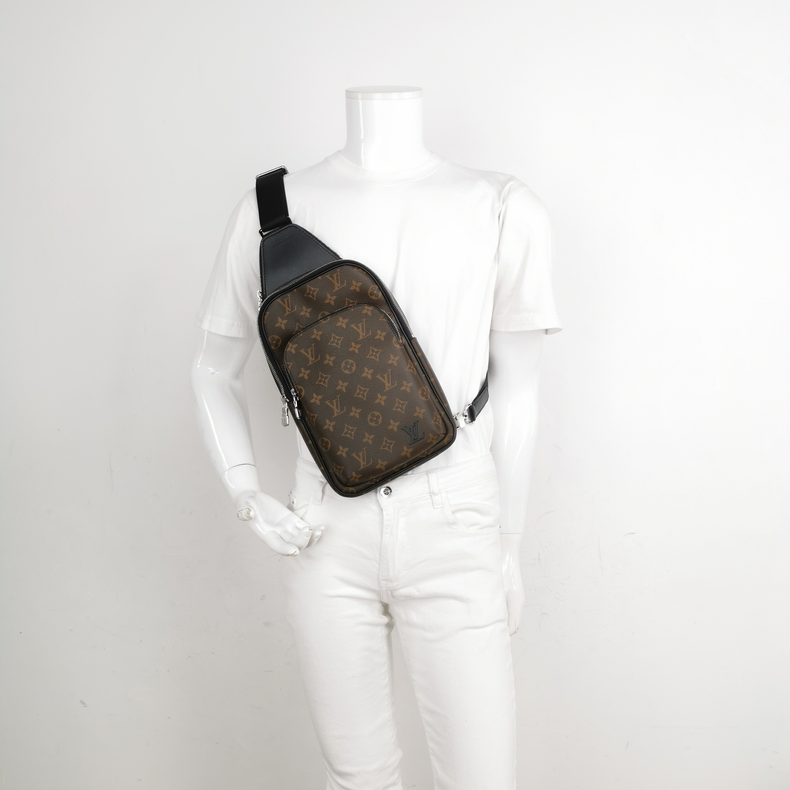Louis Vuitton(LV) Avenue Sling Bag NM Macassar Monogram Canvas — alternate view