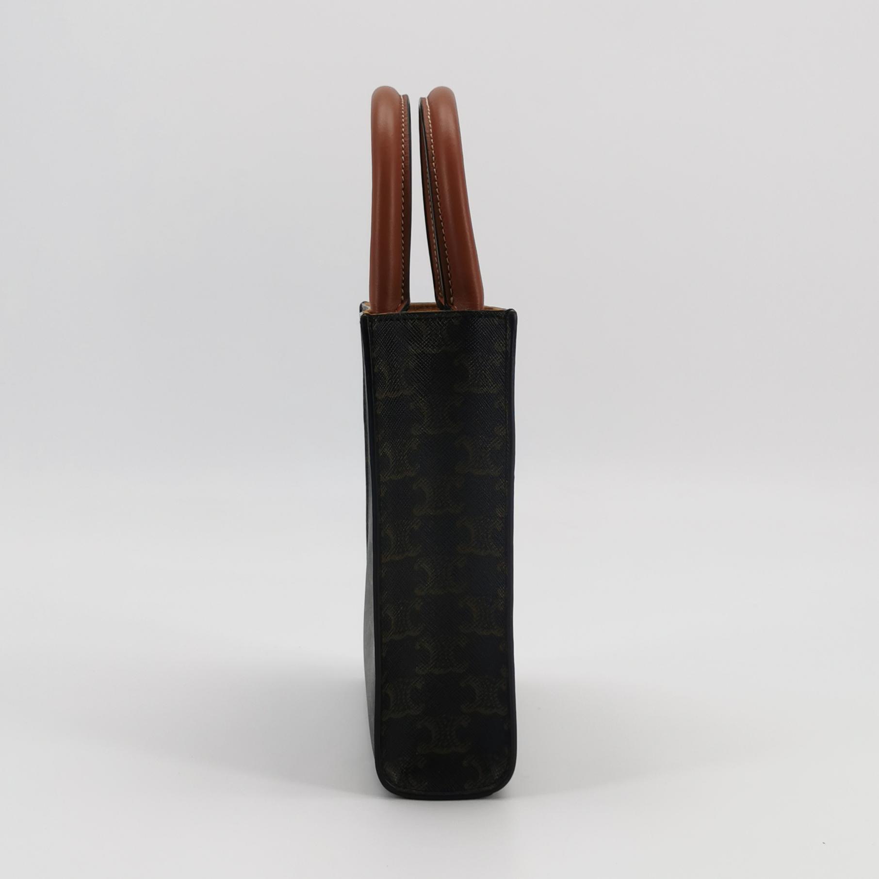 Celine Vertical Cabas Tote Triomphe Coated Canvas Mini — photo 5 of 15