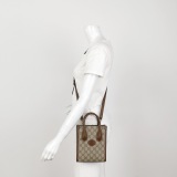 Gucci Interlocking G Patch Tote GG Coated Canvas Mini — thumbnail 2