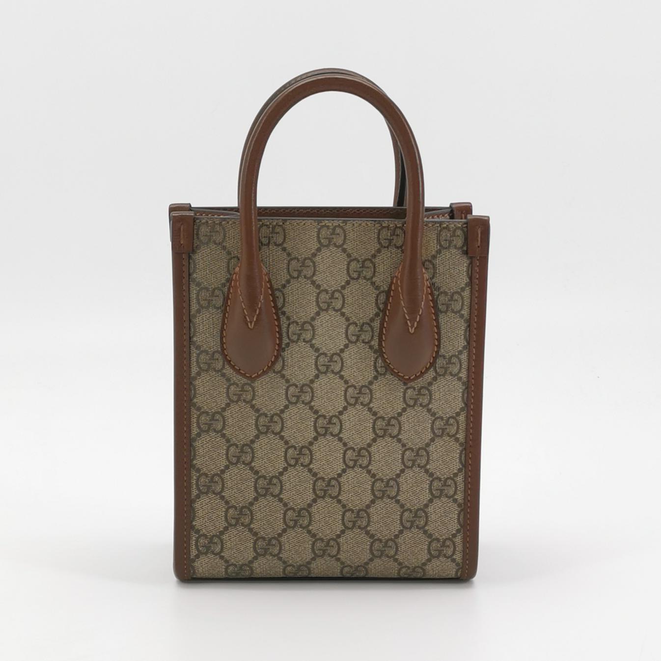 Gucci Interlocking G Patch Tote GG Coated Canvas Mini — photo 5 of 21