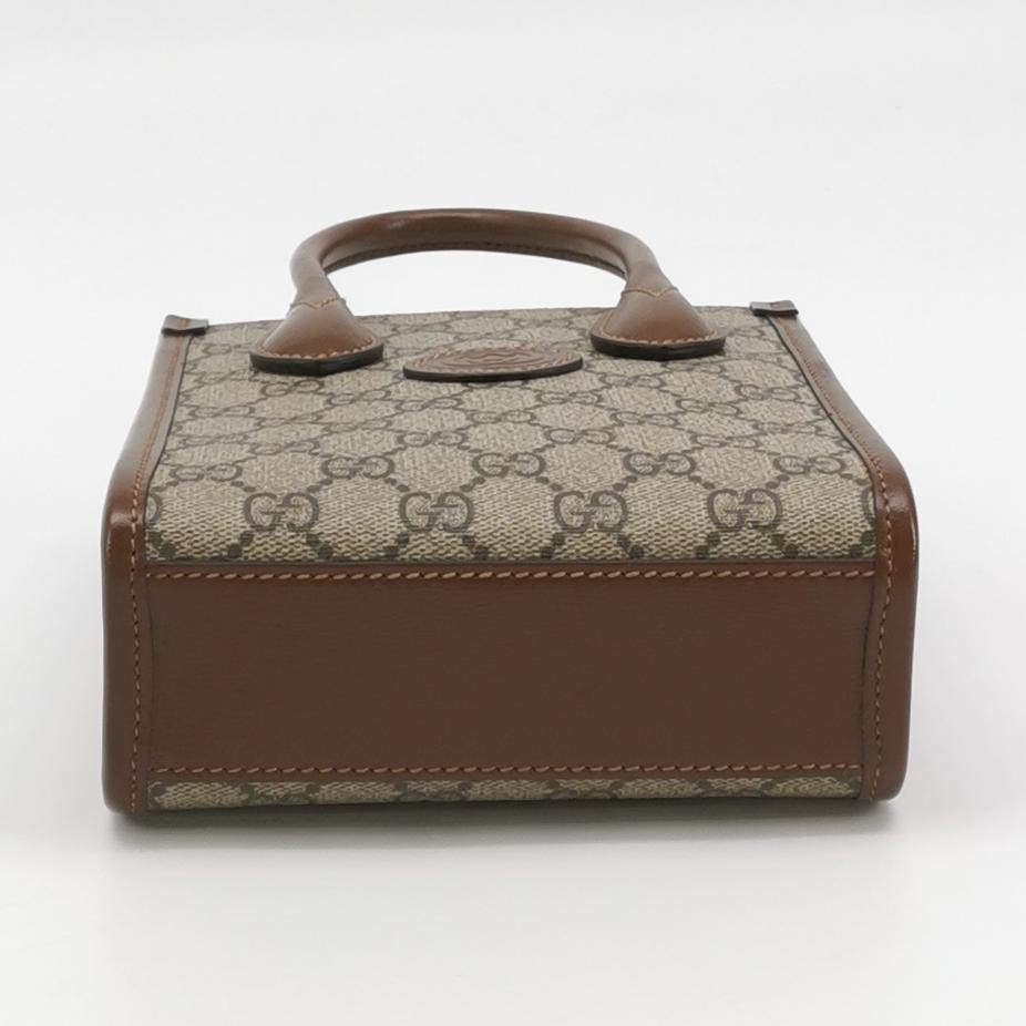 Gucci Interlocking G Patch Tote GG Coated Canvas Mini — photo 6 of 21
