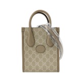 Gucci Interlocking G Patch Tote GG Coated Canvas Mini — thumbnail 1